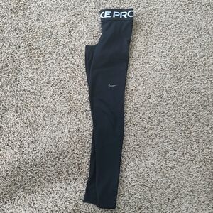 boack nike pro leggings xs